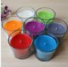 high quailty colored cup candle with long burning